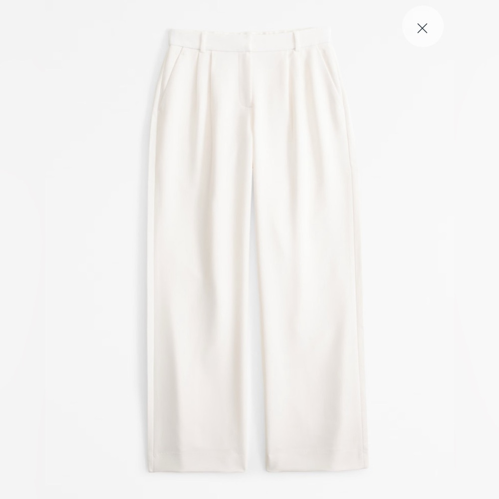 Abercrombie and Fitch Sloan Curve Love Cream pants 32/14